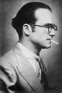 Mircea Eliade, young, smoking a cigarette